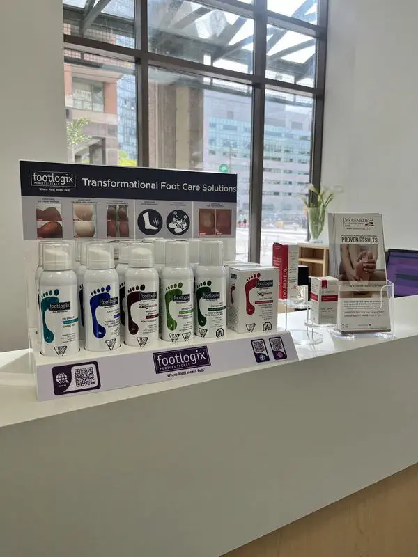 Footlogix professional foot care products available at Footcare on Bay